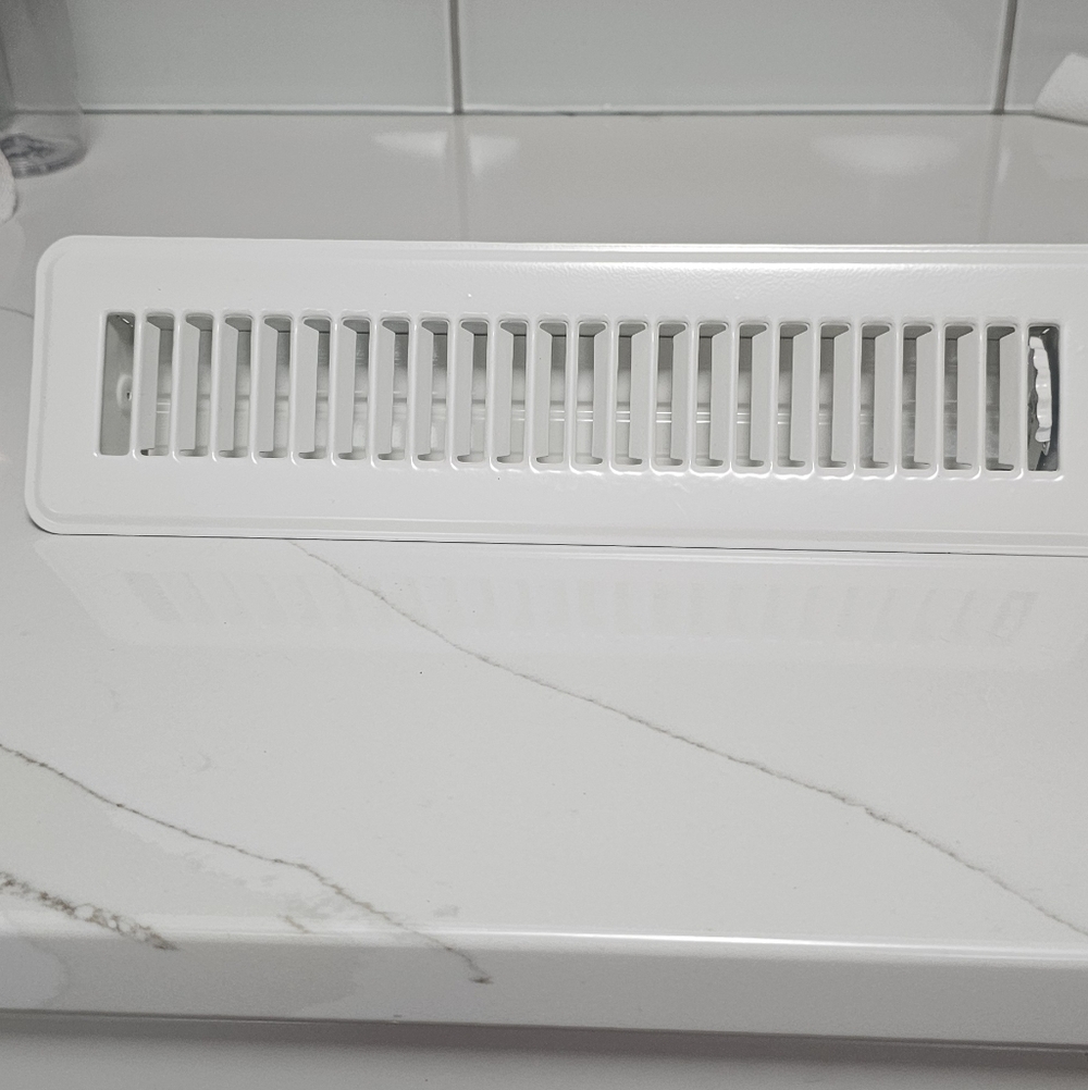 White Steel Register 4" X 13" NEW